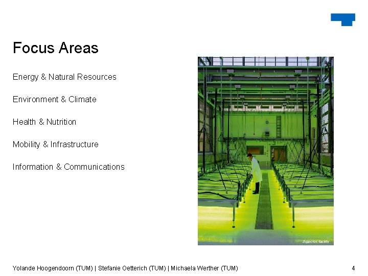 Focus Areas Energy & Natural Resources Environment & Climate Health & Nutrition Mobility &