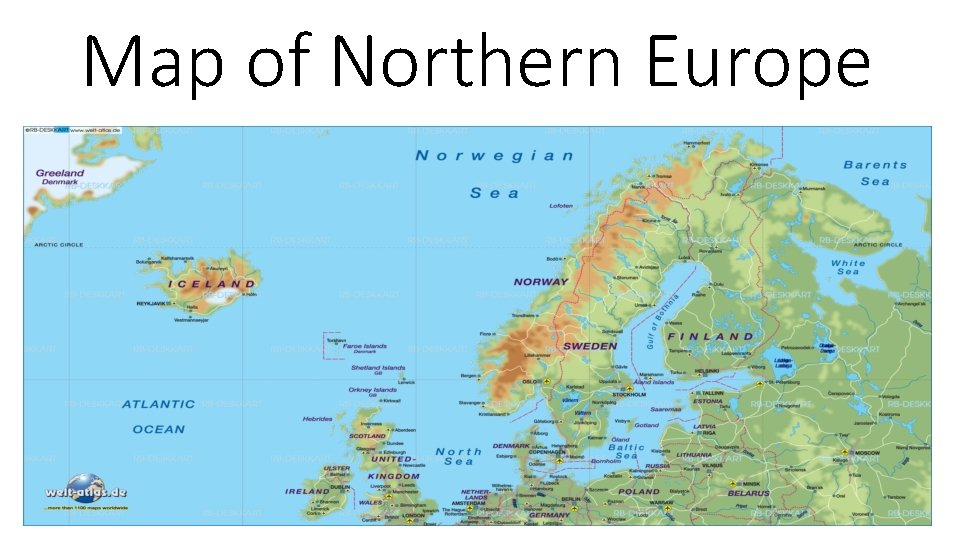 Map of Northern Europe 