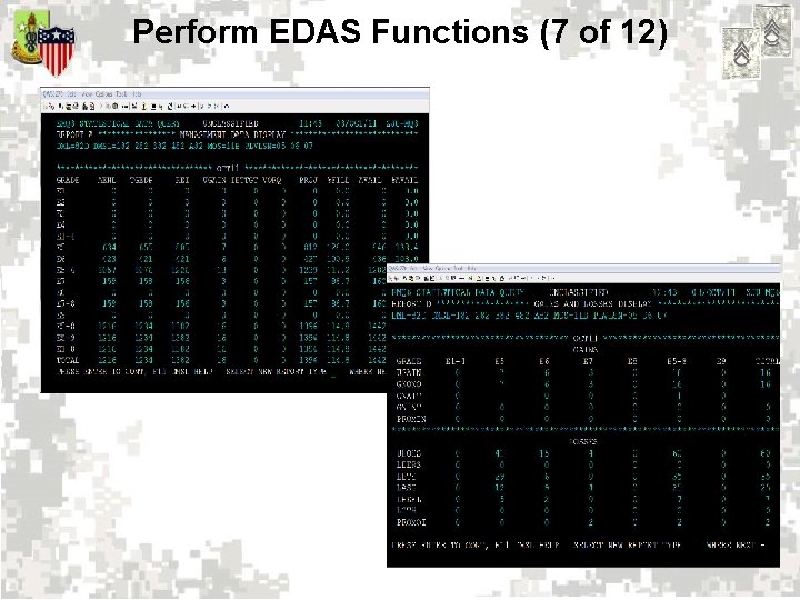 Perform EDAS Functions (7 of 12) 