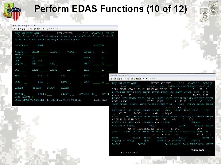 Perform EDAS Functions (10 of 12) 