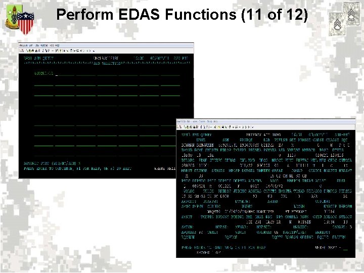 Perform EDAS Functions (11 of 12) 