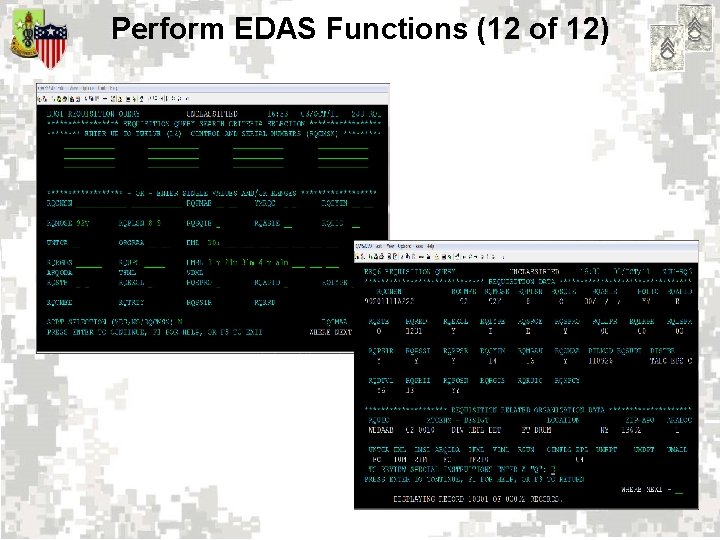 Perform EDAS Functions (12 of 12) 