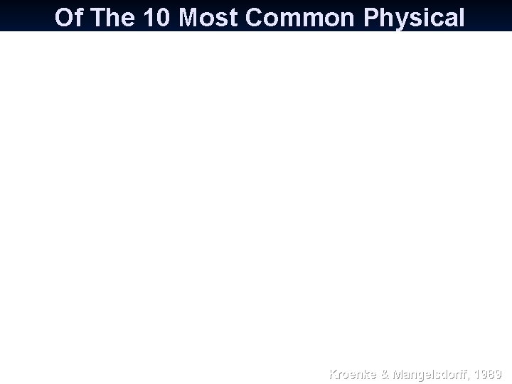 Of The 10 Most Common Physical Complaints In Primary Care, What Percent Were Explained