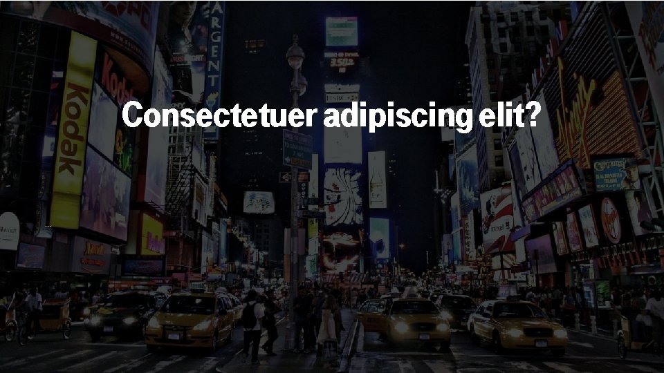 Consectetuer adipiscing elit? … 