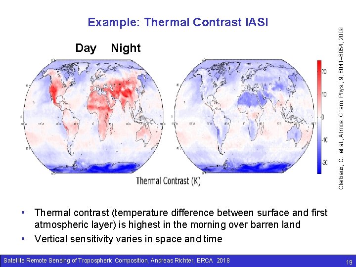 Day Night Clerbaux, C. , et al. , Atmos. Chem. Phys. , 9, 6041–