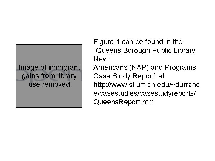 Image of immigrant gains from library use removed Figure 1 can be found in