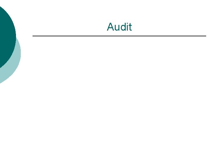 Audit 