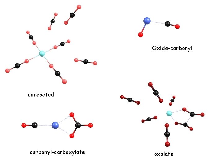 Oxide-carbonyl unreacted carbonyl-carboxylate oxalate 