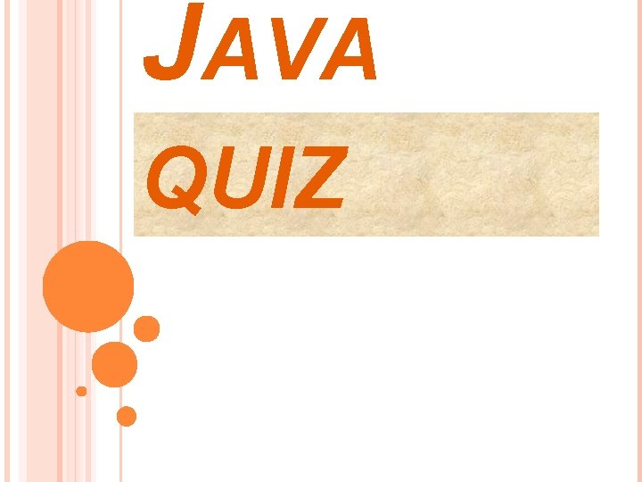 JAVA QUIZ 