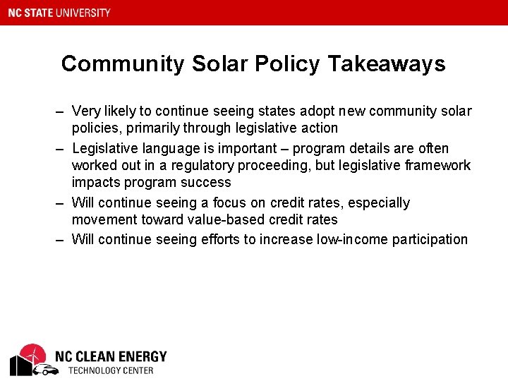 Community Solar Policy Takeaways – Very likely to continue seeing states adopt new community