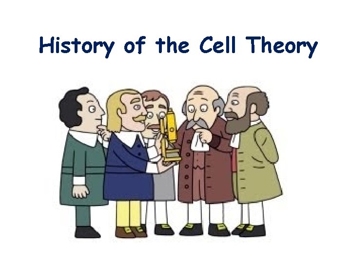 History of the Cell Theory 