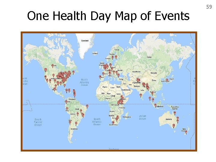 One Health Day Map of Events 59 