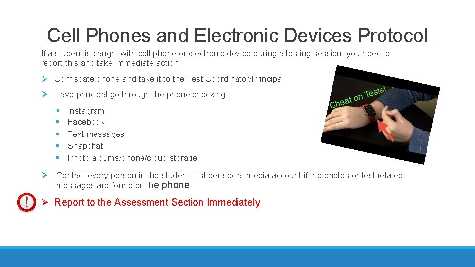 Cell Phones and Electronic Devices Protocol If a student is caught with cell phone Cell Phones and Electronic Devices Protocol If a student is caught with cell phone