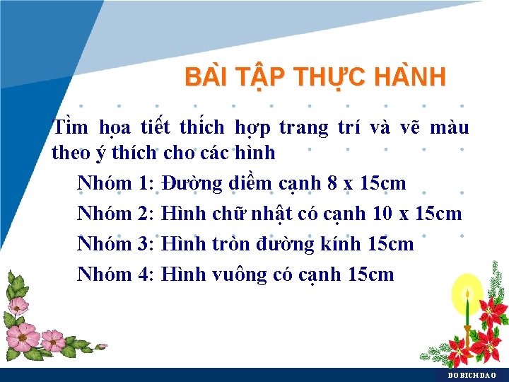 BA I T P THƯ C HA NH Ti m ho a tiê t