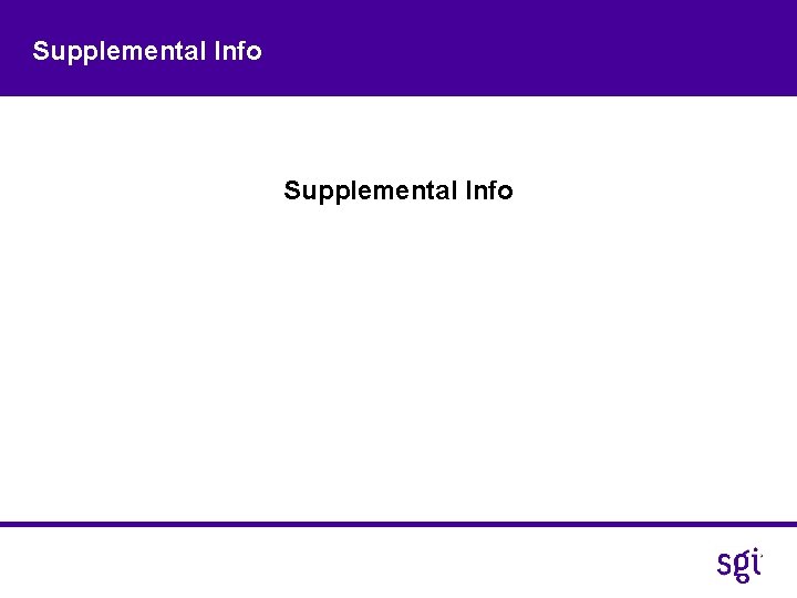 Supplemental Info 