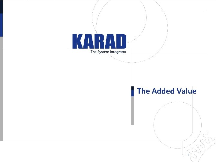 The Added Value 1 The Added Value 1