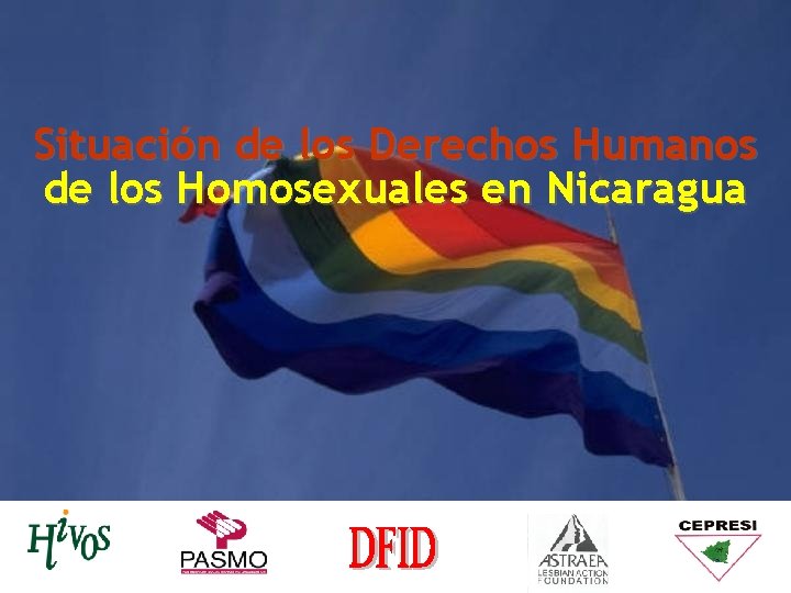 Situación de los Derechos Humanos de los Homosexuales en Nicaragua 