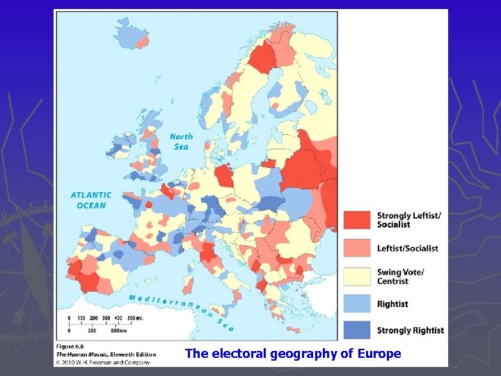 The electoral geography of Europe 