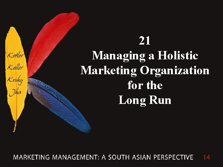 21 Managing a Holistic Marketing Organization for the Long Run 