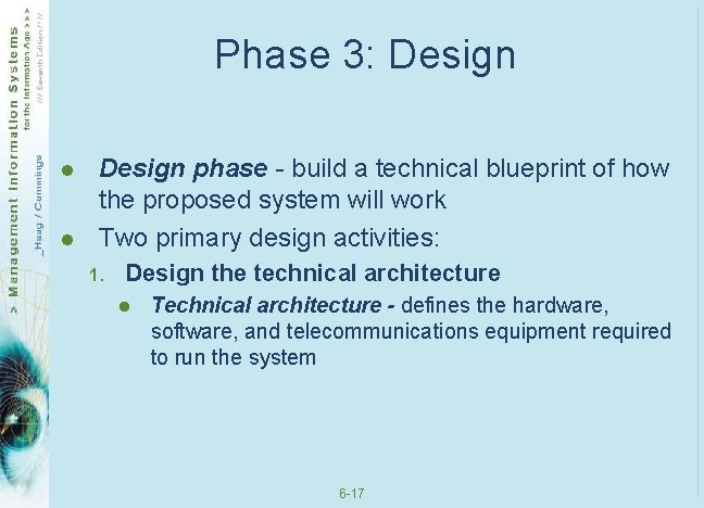 Phase 3: Design l l Design phase - build a technical blueprint of how Phase 3: Design l l Design phase - build a technical blueprint of how