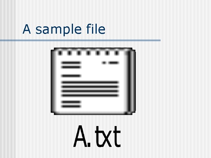 A sample file 