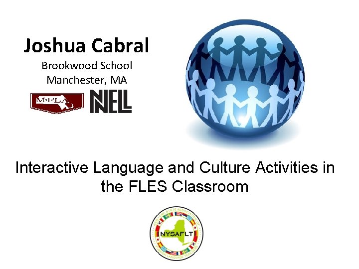 Joshua Cabral Brookwood School Manchester, MA Interactive Language and Culture Activities in the FLES