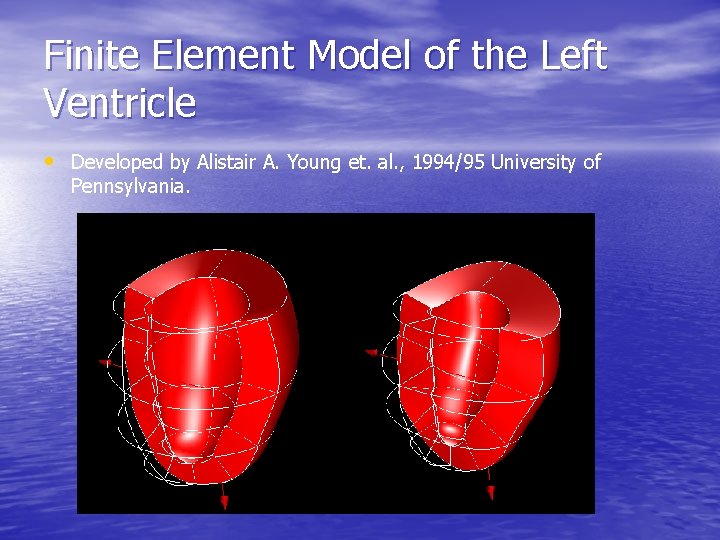 Finite Element Model of the Left Ventricle • Developed by Alistair A. Young et.
