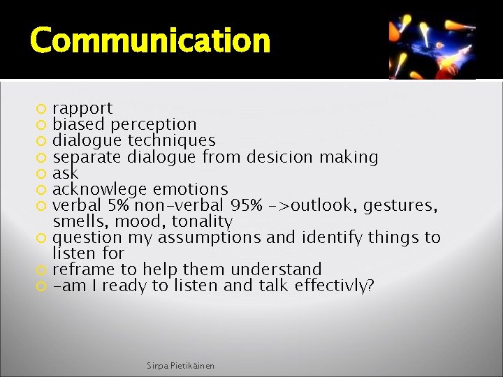 Communication rapport biased perception dialogue techniques separate dialogue from desicion making ask acknowlege emotions