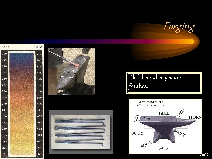 Forging Click here when you are finished. JF 2007 Forging Click here when you are finished. JF 2007