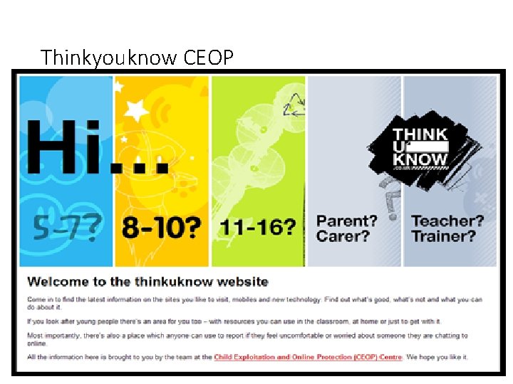 Thinkyouknow CEOP 