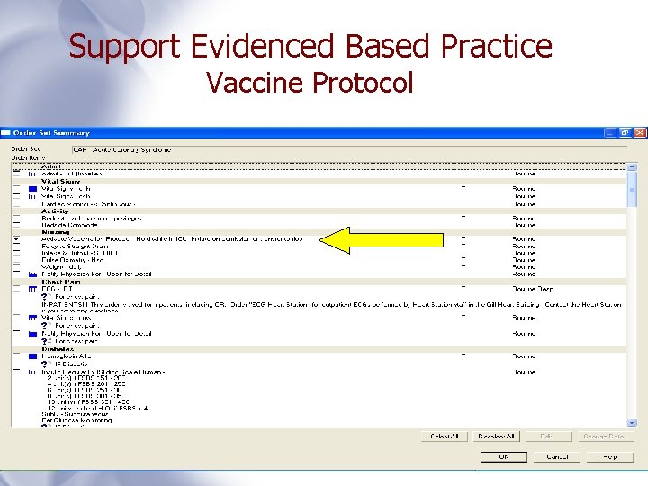 Support Evidenced Based Practice Vaccine Protocol 