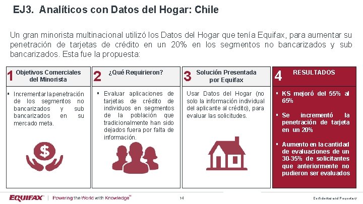 EJ 3. Analíticos con Datos del Hogar: Chile Un gran minorista multinacional utilizó los