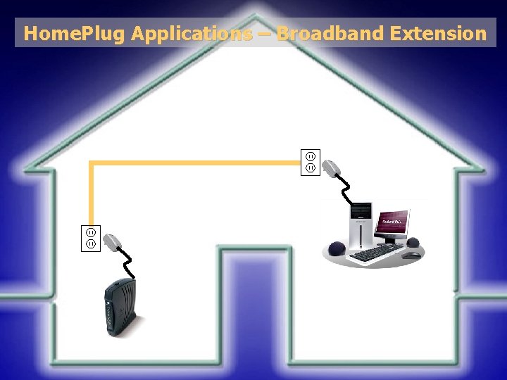 Home. Plug Applications – Broadband Extension © 2005 Intellon Corporation. All rights reserved Page