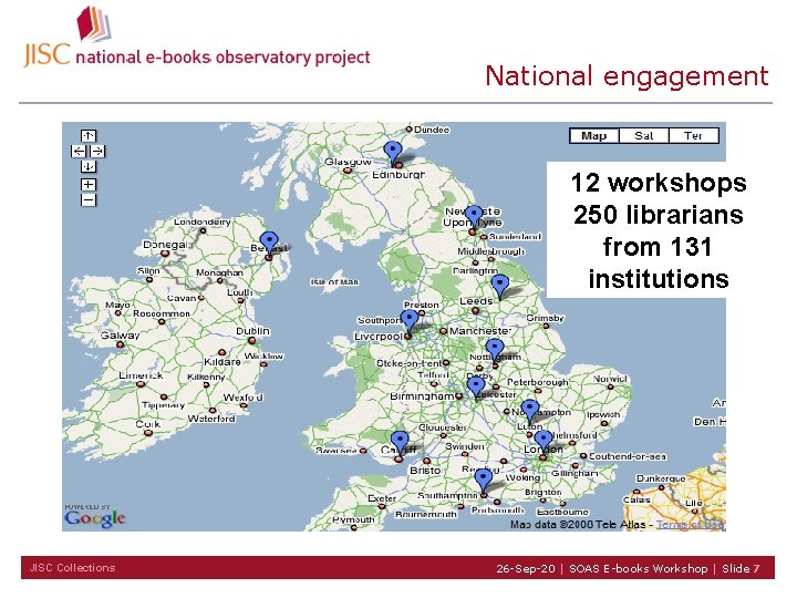 National engagement 12 workshops 250 librarians from 131 institutions JISC Collections 26 -Sep-20 |