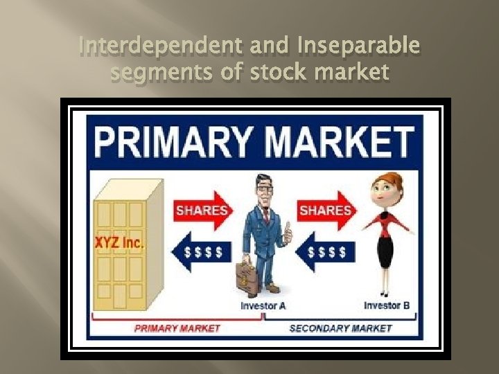 Interdependent and Inseparable segments of stock market 