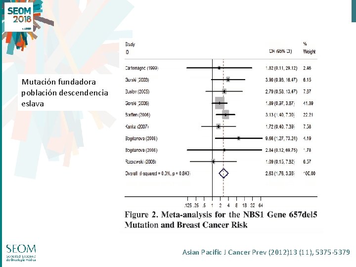 Mutación fundadora población descendencia eslava Asian Pacific J Cancer Prev (2012)13 (11), 5375 -5379