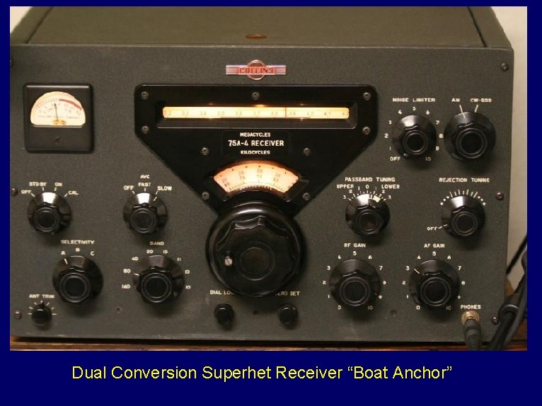 Dual Conversion Superhet Receiver “Boat Anchor” 