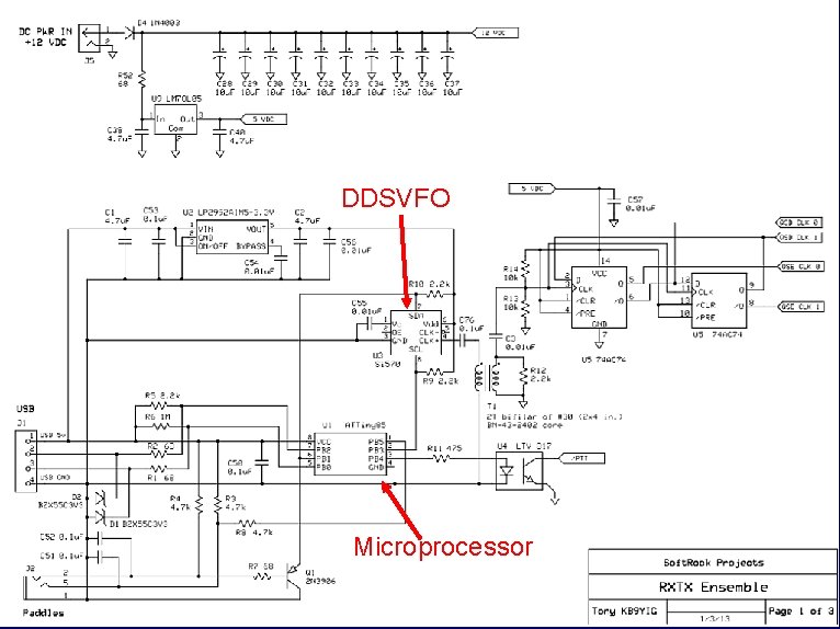 DDSVFO Microprocessor 