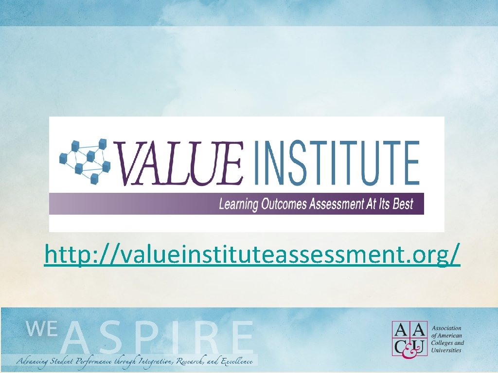 http: //valueinstituteassessment. org/ 