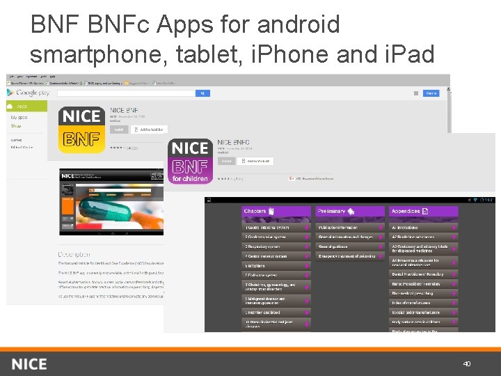 BNF BNFc Apps for android smartphone, tablet, i. Phone and i. Pad 40 