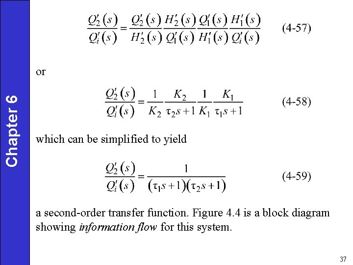 Chapter 6 or which can be simplified to yield a second-order transfer function. Figure