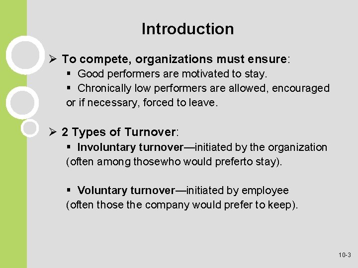 Introduction Ø To compete, organizations must ensure: § Good performers are motivated to stay. Introduction Ø To compete, organizations must ensure: § Good performers are motivated to stay.