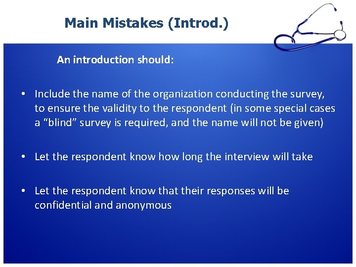 Main Mistakes (Introd. ) An introduction should: • Include the name of the organization Main Mistakes (Introd. ) An introduction should: • Include the name of the organization