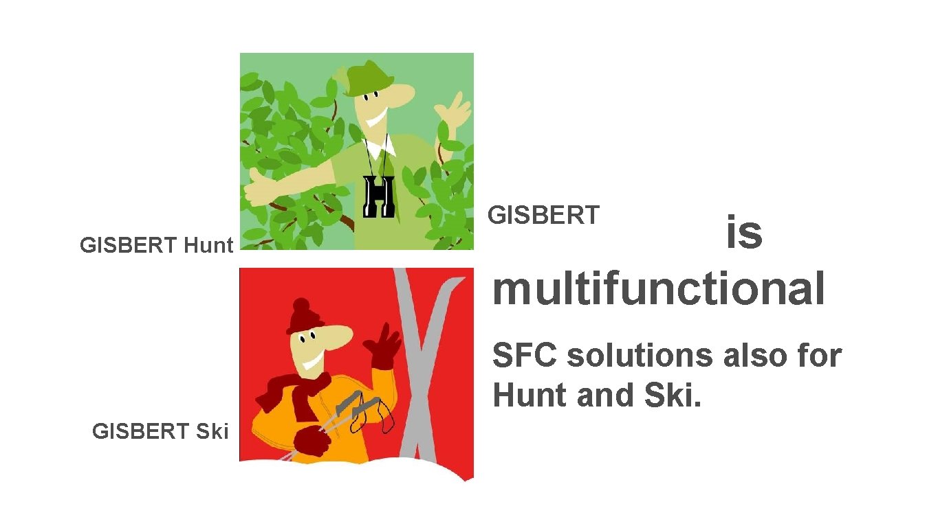 GISBERT Hunt is multifunctional SFC solutions also for Hunt and Ski. GISBERT Ski 