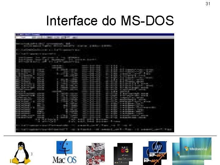 31 Interface do MS-DOS 9/26/2020 
