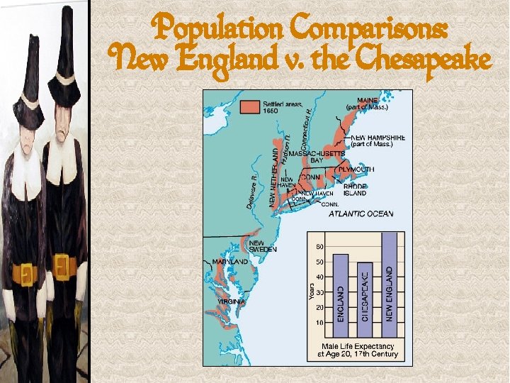 Population Comparisons: New England v. the Chesapeake 