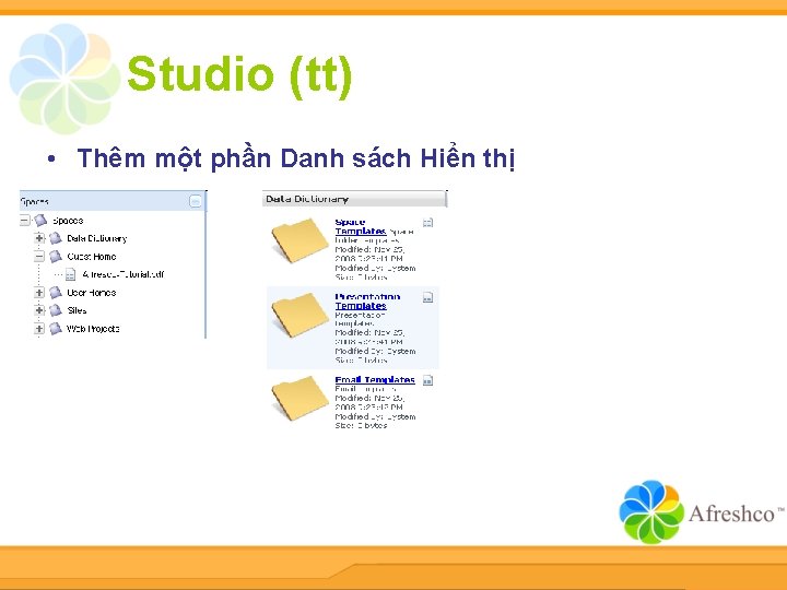 Studio (tt) • Thêm một phần Danh sách Hiển thị 