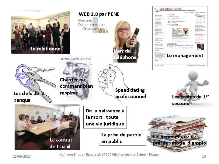 WEB 2. 0 par l’ENE Le comportement Le relationnel Les clefs de la banque