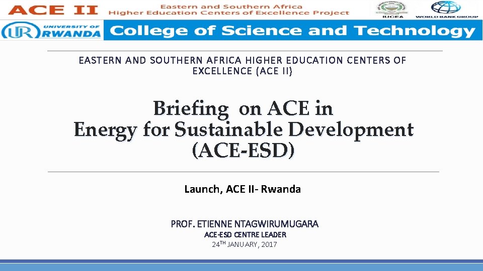 E A STER N AND SOU THERN AF RICA HIG HER EDUCATION CENTERS OF