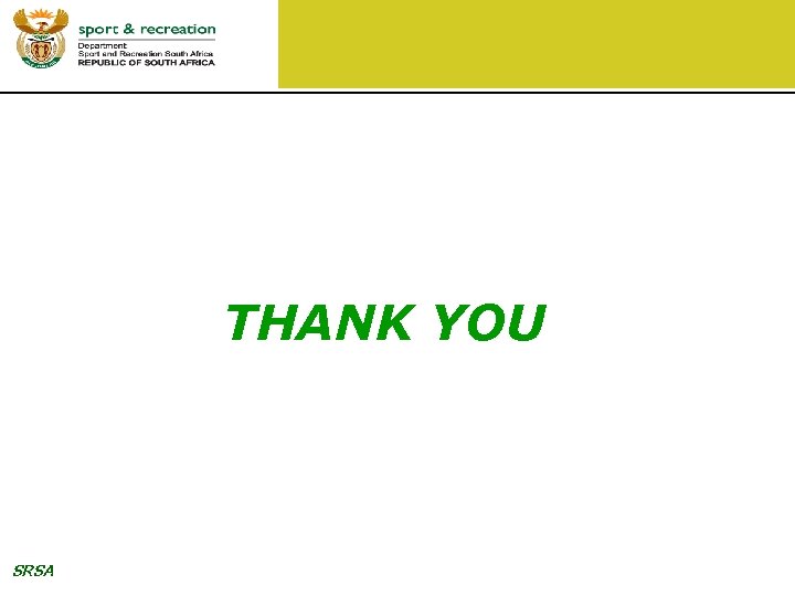 THANK YOU SRSA 